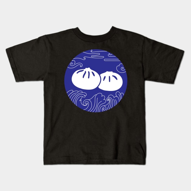 Artistic Asian Buns Bao Kids T-Shirt by InkyArt